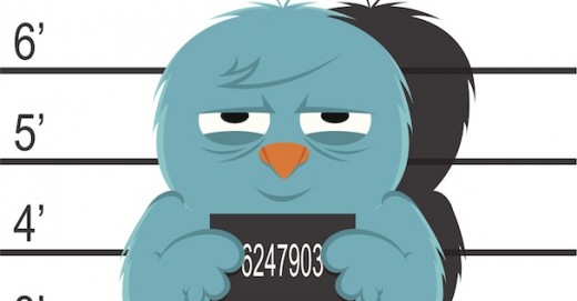 Twitter Bird Mugshot